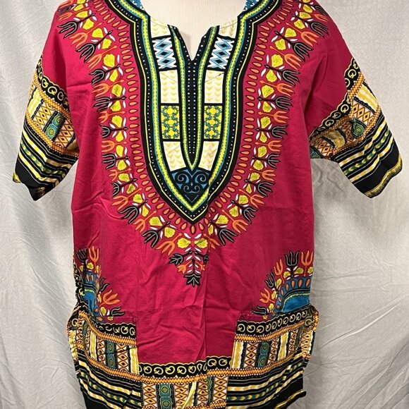 Klub Kool Other - KlukKool Dashiki Shirt Mens XL African Tribal Print Short Sleeve Tunic